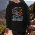 Watch Out Pre-K Here I Come Monster Truck Back To School Graphic Kid Hoodie Watch Out Pre-K Here I Come Monster Truck Back To School Graphic Kid Hoodie