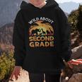 Wild About Second Grade Zoo Animals Back To School Safari Graphic Kid Hoodie Wild About Second Grade Zoo Animals Back To School Safari Graphic Kid Hoodie