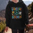 Women's Peace Out 5th Grade Retro Back To School Students Graphic Kid Hoodie Women's Peace Out 5th Grade Retro Back To School Students Graphic Kid Hoodie