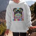 Back To School Bruh I'm In 2nd Grade Cute Girls Messy Bun Graphic Kid Hoodie