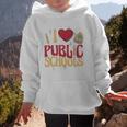 Back To School Education I Love Public Schools Graphic Kid Hoodie Back To School Education I Love Public Schools Graphic Kid Hoodie