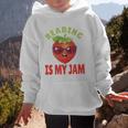 Back To School Reading Is My Jam School Librarian Premium Tri-Blend Graphic Kid Hoodie