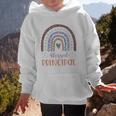 Blessed Principal Back To School Boho Rainbow Premium Tri-Blend Graphic Kid Hoodie