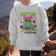 Bruh We Back Third Grade Cute Frog Back To School Graphic Kid Hoodie