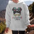 Fifth Grade Vibes Messy Hair Bun Girl Back To School 5th Graphic Kid Hoodie Fifth Grade Vibes Messy Hair Bun Girl Back To School 5th Graphic Kid Hoodie