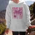 First Day Of School Girls Coquette Bow Back To School Performance Graphic Kid Hoodie First Day Of School Girls Coquette Bow Back To School Performance Graphic Kid Hoodie
