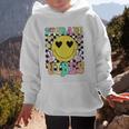 Girls 1st Grade Vibes Smile Face Back To School First Grade Graphic Kid Hoodie