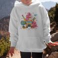 Girls Cute Pink Bows Coquette Aesthetic Back To School Graphic Kid Hoodie