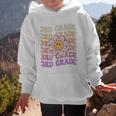 Groovy 3rd Grade Back To School Retro Groovy Third Grade Graphic Kid Hoodie