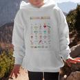 Groovy Cute ABC School Nurse Alphabet Back To School Women Graphic Kid Hoodie
