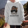 HR Director Leopard Messy Bun Appreciation Back To School Performance Graphic Kid Hoodie HR Director Leopard Messy Bun Appreciation Back To School Performance Graphic Kid Hoodie
