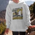 I'm Ready To Dig Kindergarten Back To School Excavator Graphic Kid Hoodie I'm Ready To Dig Kindergarten Back To School Excavator Graphic Kid Hoodie