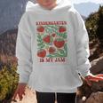 Kindergarten Is My Jam Boho Floral Strawberry Back To School Graphic Kid Hoodie
