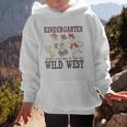 Kindergarten Wild West Goose Cowboy Goose Back To School Graphic Kid Hoodie Kindergarten Wild West Goose Cowboy Goose Back To School Graphic Kid Hoodie