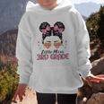 Little Miss 3rd Grade Messy Bun Back To School Graphic Kid Hoodie Little Miss 3rd Grade Messy Bun Back To School Graphic Kid Hoodie