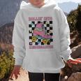 Rolling Into Kindergarten Roller Skating Girl Back To School Graphic Kid Hoodie Rolling Into Kindergarten Roller Skating Girl Back To School Graphic Kid Hoodie