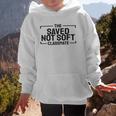 The Saved Not Soft Classmate College Students Back To School Graphic Kid Hoodie