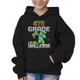 4th Grade Level Unlocked Back To School Pixel Game Graphic Kid Hoodie