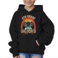 4th Grade Unlocked Level Up Gamer Back To School Fourth Graphic Kid Hoodie