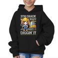 5th Grade Ready For Digging Construction Girl Back To School Graphic Kid Hoodie