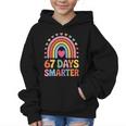 67 Days Smarter Rainbow For Back To School Kids Graphic Kid Hoodie