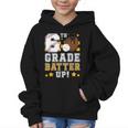6th Grade Batter Up Baseball First Day Back To School Graphic Kid Hoodie
