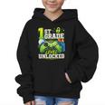 Back To School 1st First Grade Level Unlocked Gamer Kid Graphic Kid Hoodie Back To School 1st First Grade Level Unlocked Gamer Kid Graphic Kid Hoodie