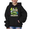 Back To School 4th Fourth Grade Level Unlocked Gamer Kid Graphic Kid Hoodie Back To School 4th Fourth Grade Level Unlocked Gamer Kid Graphic Kid Hoodie