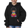 Back To School Afro African American Boy Student Graphic Kid Hoodie
