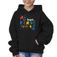 Back To School Autism Puzzle Pieces Autistic First Grade ASD Graphic Kid Hoodie Back To School Autism Puzzle Pieces Autistic First Grade ASD Graphic Kid Hoodie