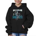 Back To School Bruh Boy Skeleton Riding On a BMX Bike Graphic Kid Hoodie