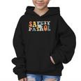 Back To School Student Safety Patrol Groovy Retro Graphic Kid Hoodie Back To School Student Safety Patrol Groovy Retro Graphic Kid Hoodie