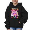 Back To School Unicorn Girls I'm Ready To Crush 1st Grade Graphic Kid Hoodie