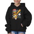 Baseball Player Pencil Back To School Cute Sport Students Graphic Kid Hoodie Baseball Player Pencil Back To School Cute Sport Students Graphic Kid Hoodie
