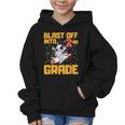 Blast Off Into Second Grade Back To School 2nd Graders Graphic Kid Hoodie Blast Off Into Second Grade Back To School 2nd Graders Graphic Kid Hoodie