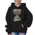 Born To Go Hunting Forced To Go Back To School Camo Deer Boy Graphic Kid Hoodie