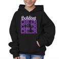 Bulldogs Cheer Back To School Cheerleading Spirit P Graphic Kid Hoodie Bulldogs Cheer Back To School Cheerleading Spirit P Graphic Kid Hoodie
