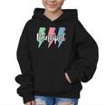 Checkered Principal Lightning Bolt Back To School Graphic Kid Hoodie