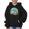Dinosaur Kids Riding a Bus Back To School Ready To Crush Graphic Kid Hoodie Dinosaur Kids Riding a Bus Back To School Ready To Crush Graphic Kid Hoodie