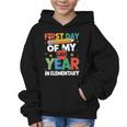 First Day Of My Last Year In Elementary Back To School Graphic Kid Hoodie First Day Of My Last Year In Elementary Back To School Graphic Kid Hoodie