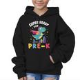 First Day Pre-K Back To School Dinosaur Graphic Kid Hoodie First Day Pre-K Back To School Dinosaur Graphic Kid Hoodie