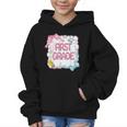First Grade Back To School Girls Kids Coquette Bows Retro Graphic Kid Hoodie First Grade Back To School Girls Kids Coquette Bows Retro Graphic Kid Hoodie