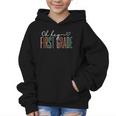 First Grade Oh Hey Retro Back To School 1st Grade Graphic Kid Hoodie