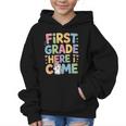 First Grade Here I Come Unicorn Back To School Graphic Kid Hoodie First Grade Here I Come Unicorn Back To School Graphic Kid Hoodie