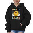 Fourth Grade Vibes Retro Smile Back To School 4th Grade Team Graphic Kid Hoodie Fourth Grade Vibes Retro Smile Back To School 4th Grade Team Graphic Kid Hoodie