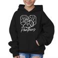 Go Cheer Panthers High School Spirit Team Back To School Graphic Kid Hoodie