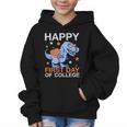 Happy First Day Of CollegeRex Dinosaur Back To School Graphic Kid Hoodie Happy First Day Of CollegeRex Dinosaur Back To School Graphic Kid Hoodie