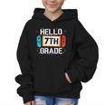 Hello 7th Grade Back To School Video Game Seventh Grade Boys Graphic Kid Hoodie Hello 7th Grade Back To School Video Game Seventh Grade Boys Graphic Kid Hoodie