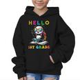Hello First Grade Panda Lover Back To School Kids Boys Girls Graphic Kid Hoodie Hello First Grade Panda Lover Back To School Kids Boys Girls Graphic Kid Hoodie