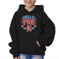Hello Pre-K Preschool Squad Spider Back To School First Day Graphic Kid Hoodie Hello Pre-K Preschool Squad Spider Back To School First Day Graphic Kid Hoodie